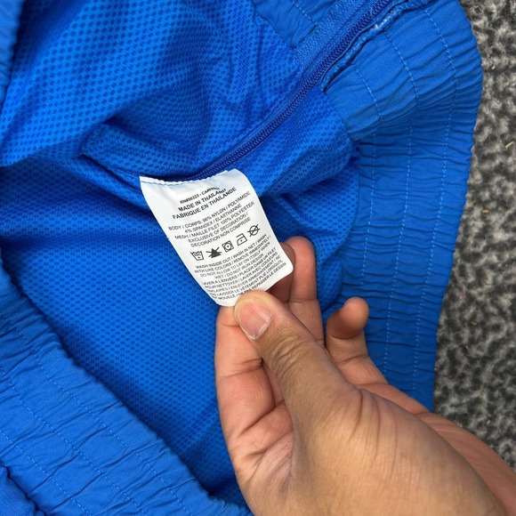 UCLA Bruins x Air Jordan Mens Large Blue 1/4 Zip Windbreaker Jacket Jumpman L - Picture 6 of 8